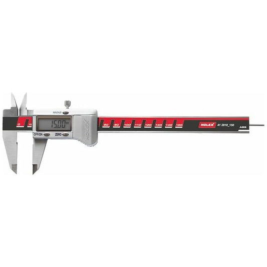 HOLEX Digital caliper ABS with rod type depth gauge, Measuring range: 150mm - 412818