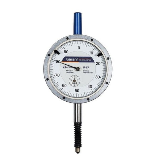 GARANT Precision dial indicator IP67, shock-resistant, Measuring range / Body ⌀: 10/58mm - 432210 10/58