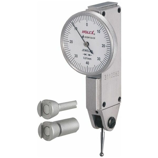 HOLEX Lever dial indicator contact point length 13.5 mm, Measuring range per direction / Body ⌀: 0,4/29mm - 436341