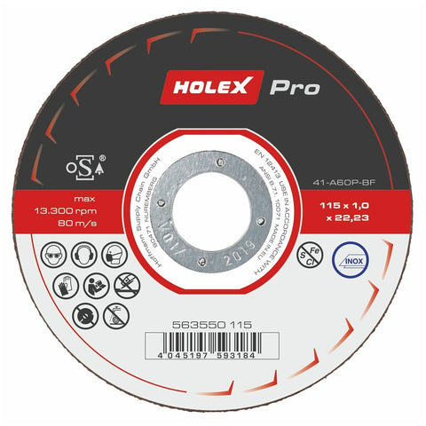 HOLEX Pro cutting disc EXTRA THIN, Disc ⌀: 115mm