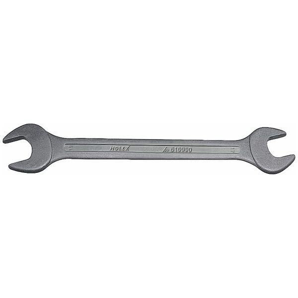 Double open ended spanner, phosphated,