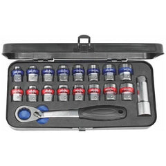 Push-through insert set, 18 pieces, metric / imperial - 619500