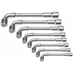 Tubular socket wrench set, angled, Number of tubular socket wrenches: 8 - 621346