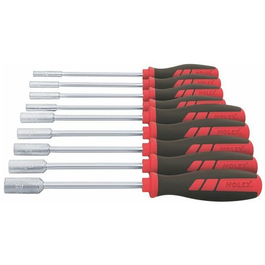 Nut spinner set with handle long, Number of keys: 9 - 622211