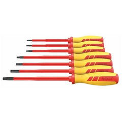 HOLEX Electrician’s screwdriver set for Torx® VDE fully insulated, Number of screwdrivers: 7 - 625782
