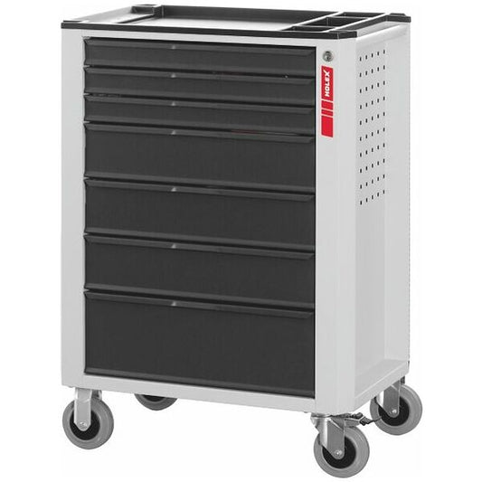 HOLEX Roller cabinet with full extension drawers, Number of drawers: 7 - 914705
