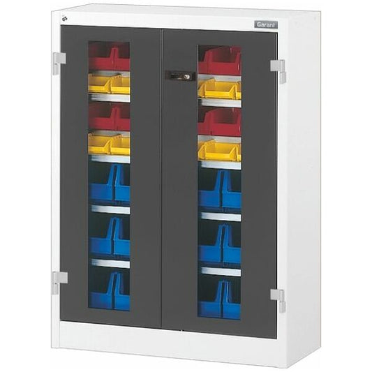 GARANT Shelving cabinet with viewing window swing doors - 944005