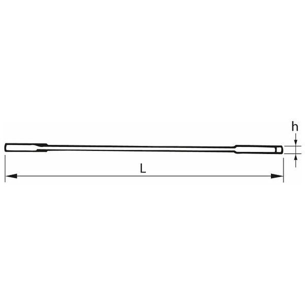 Double open ended spanner, phosphated,