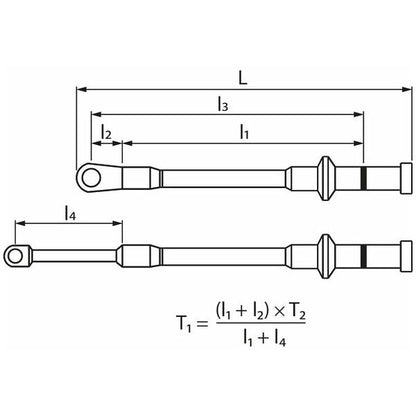 Electronic torque wrench HCT, maximum torque: 12N·m