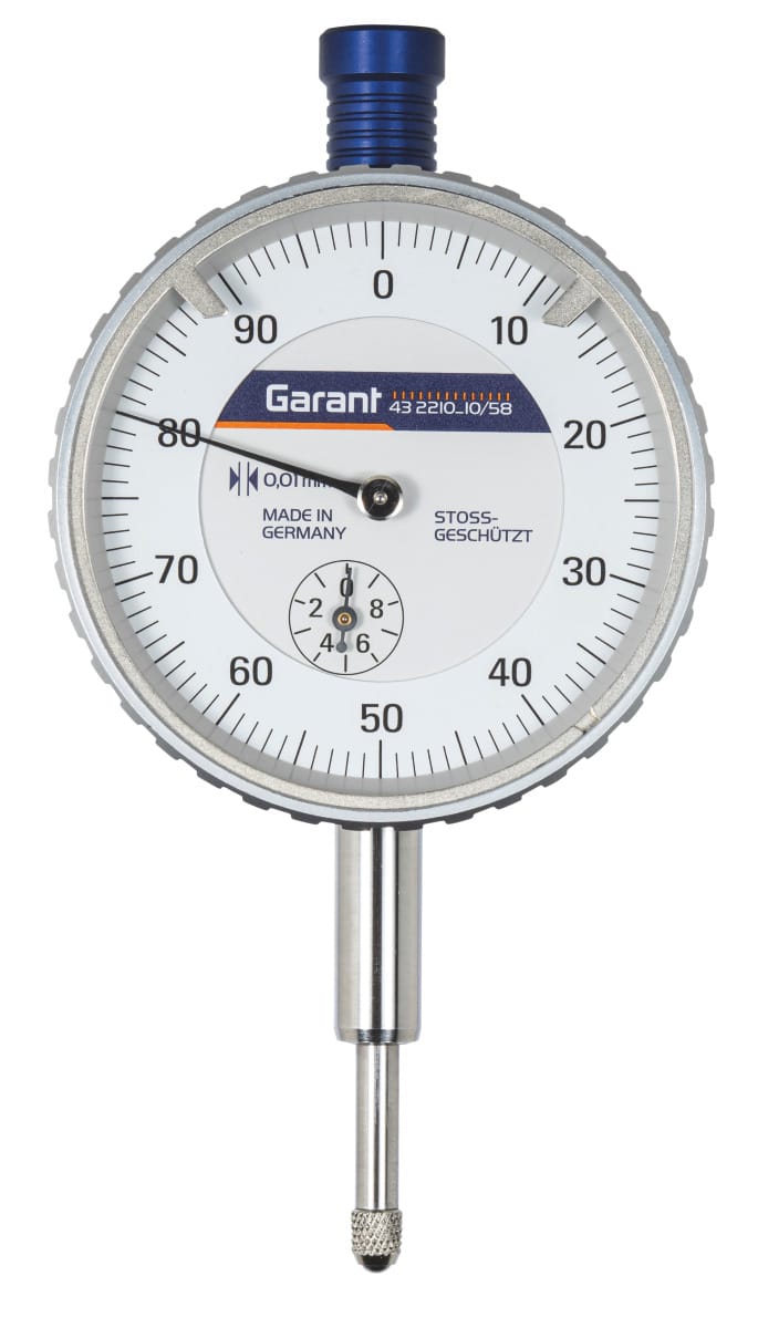 Precision dial indicator IP67, shock-resistant 10/58 mm