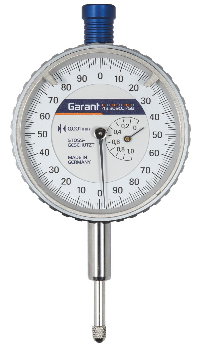 Precision dial indicator shock-resistant 1/58 mm