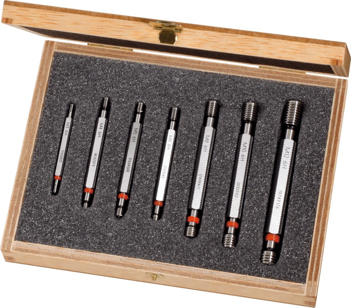 DAkkS calibration Thread Go / NoGo plug gauge set M3-M12