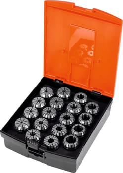 ER collet set 23 pieces 4−26 mm