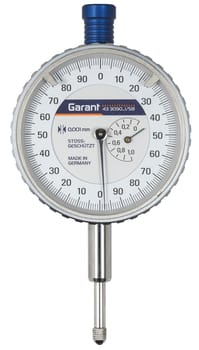 Calibration Dial indicator, analogue 0.001 5 mm