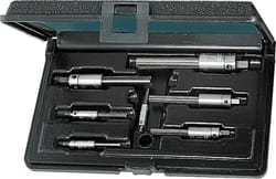 Extractor set for hand taps, in a case M3-12