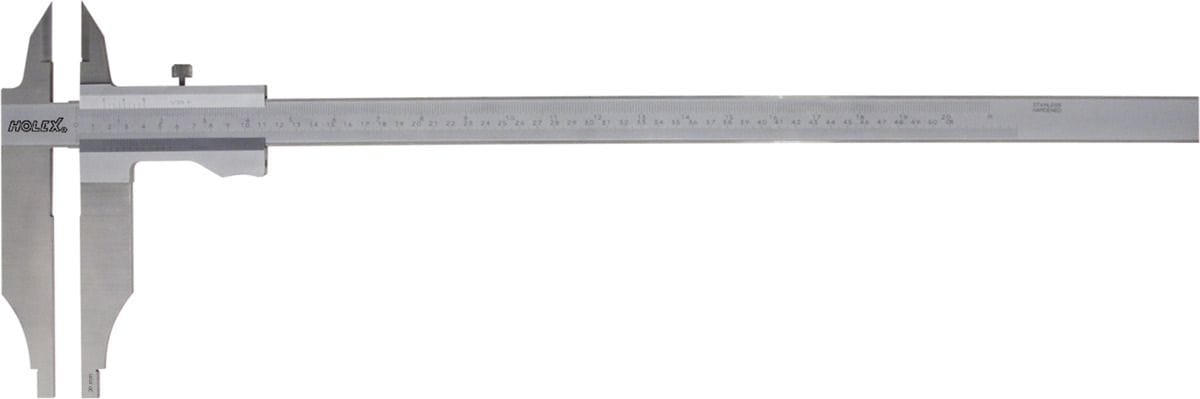 Workshop vernier caliper with mm and inch graduations 300 mm