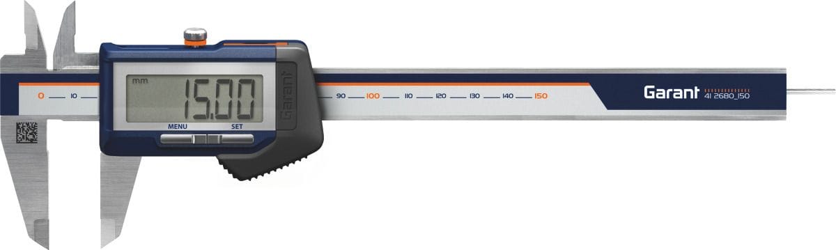 Digital caliper IP54 with rod type depth gauge and data output 150 mm