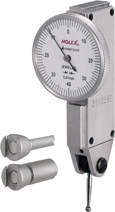 Lever dial indicator contact point length 13.5 mm 0,4/29 mm