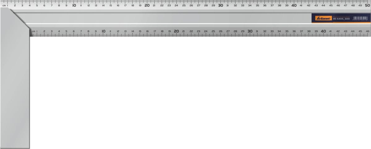 Try square with graduations or both sides 500 mm