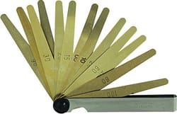 Feeler gauge, brass, T2 20