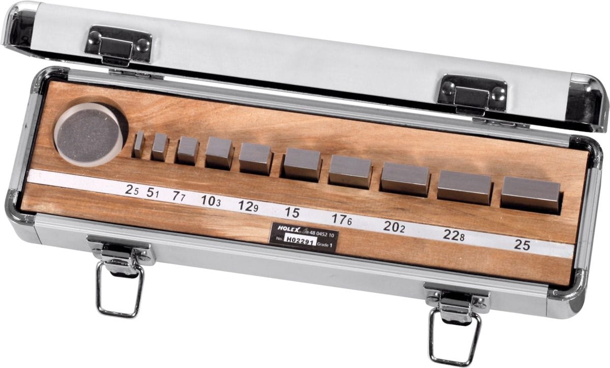 Gauge block set Steel, tolerance class 1 10