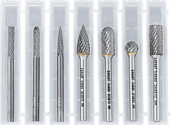 Mini burr set, 7 pieces Z7 − medium, diamond cut