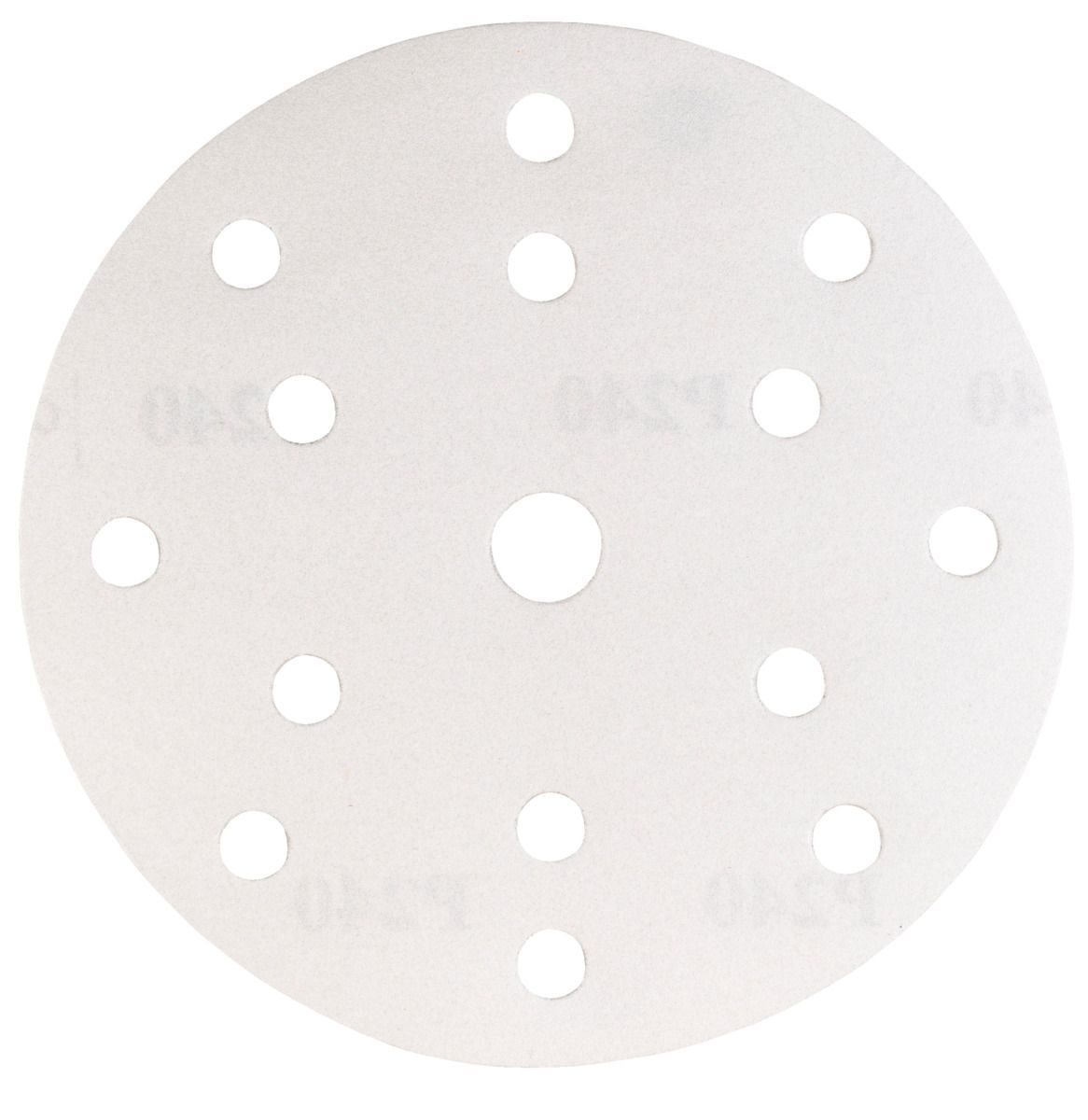 Velour-backed abrasive disc (A) 15 holes 240