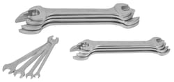 Double open ended spanner set 8