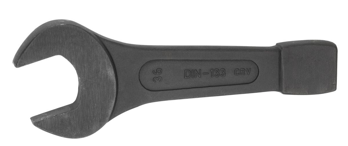 Striking face open ended spanner 27 mm