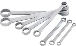 Double-ended ring spanner set, straight 8