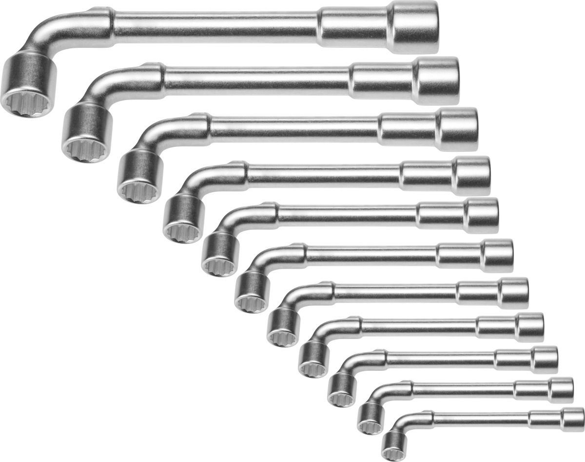 Tubular socket wrench set, angled 11