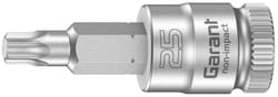 Screwdriver socket, for Torx® , 1/4 inch short TX20