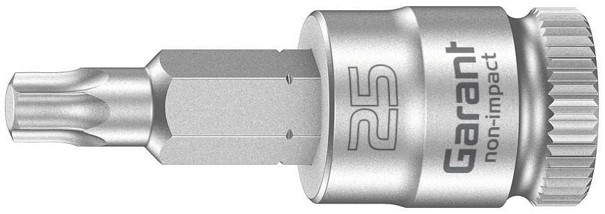 Screwdriver socket, for Torx® , 1/4 inch short TX20