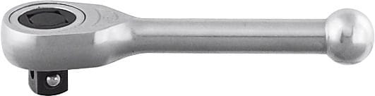 Push-through ratchet, 3/8 inch with short handle