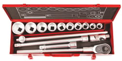 Socket set 3/4 inch square drive 15 pieces