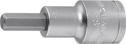 Screwdriver socket, inside hexagon, 1/2 inch 8 mm