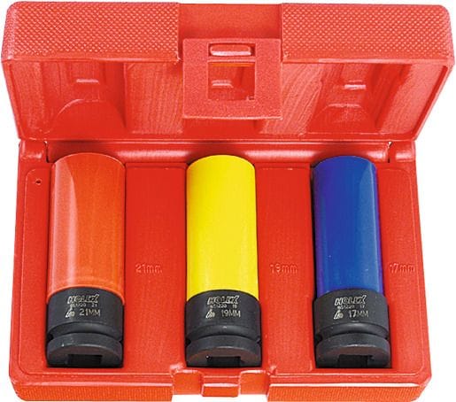 IMPACT hexagon socket set, 1/2 inch Surface Drive with nylon sleeve