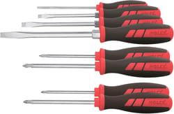 Screwdriver set, 8 pieces for slot-head, Phillips and Pozidriv 4/2/2