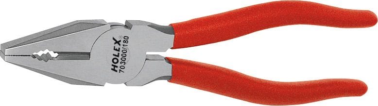 Vanadium combination pliers, bright finished 180 mm