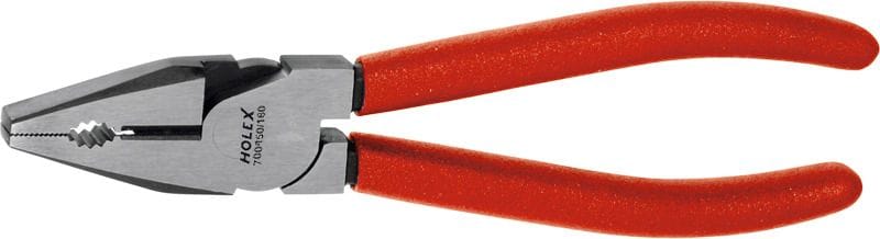 Heavy duty combi pliers, bright finish 180 mm