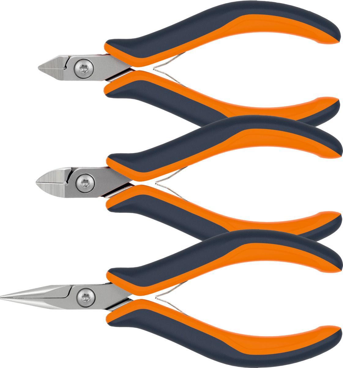 Precision electronics pliers set 3 pieces 3