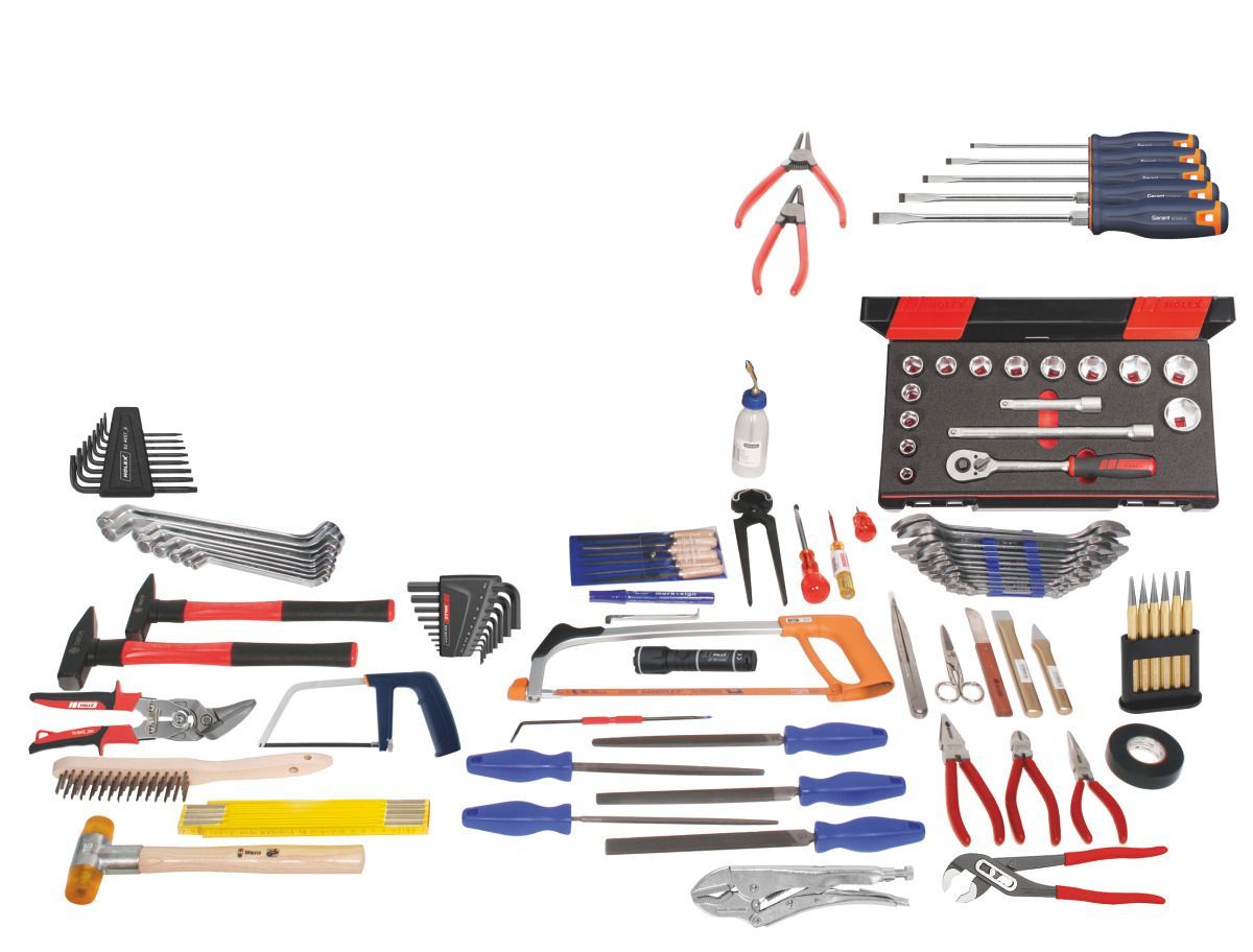 Assembly tool set, 107 pieces without container