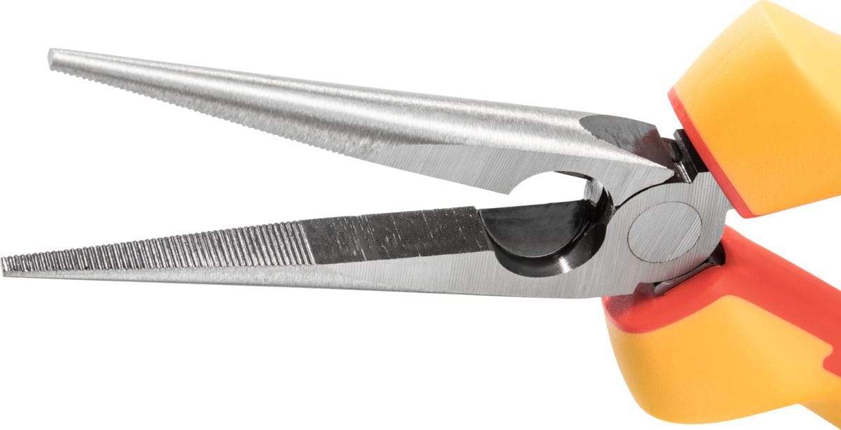 Snipe-nose pliers, straight VDE insulated 200 mm