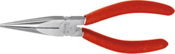 Long snipe nose pliers, bright finished 160 mm