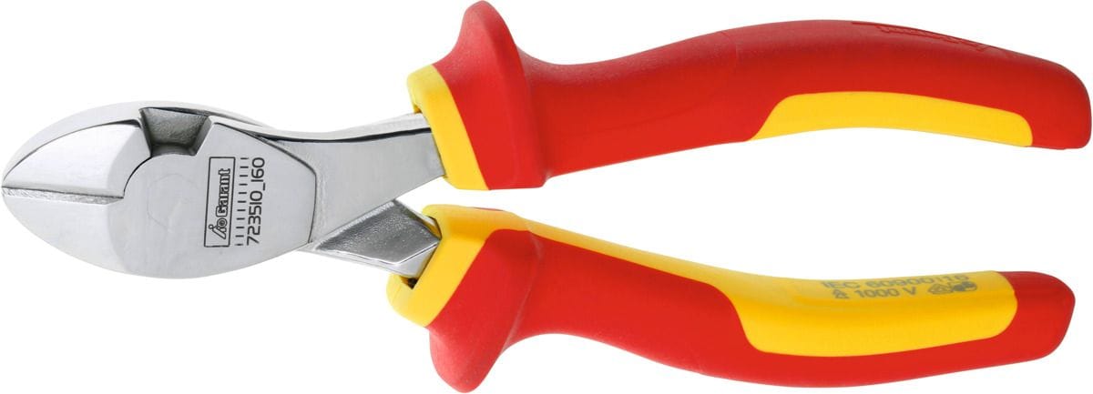 Diagonal side cutter, chrome-plated VDE insulated 160 mm