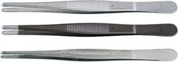 Tweezers, rounded tips 3 mm wide, 145 mm, form 40 N