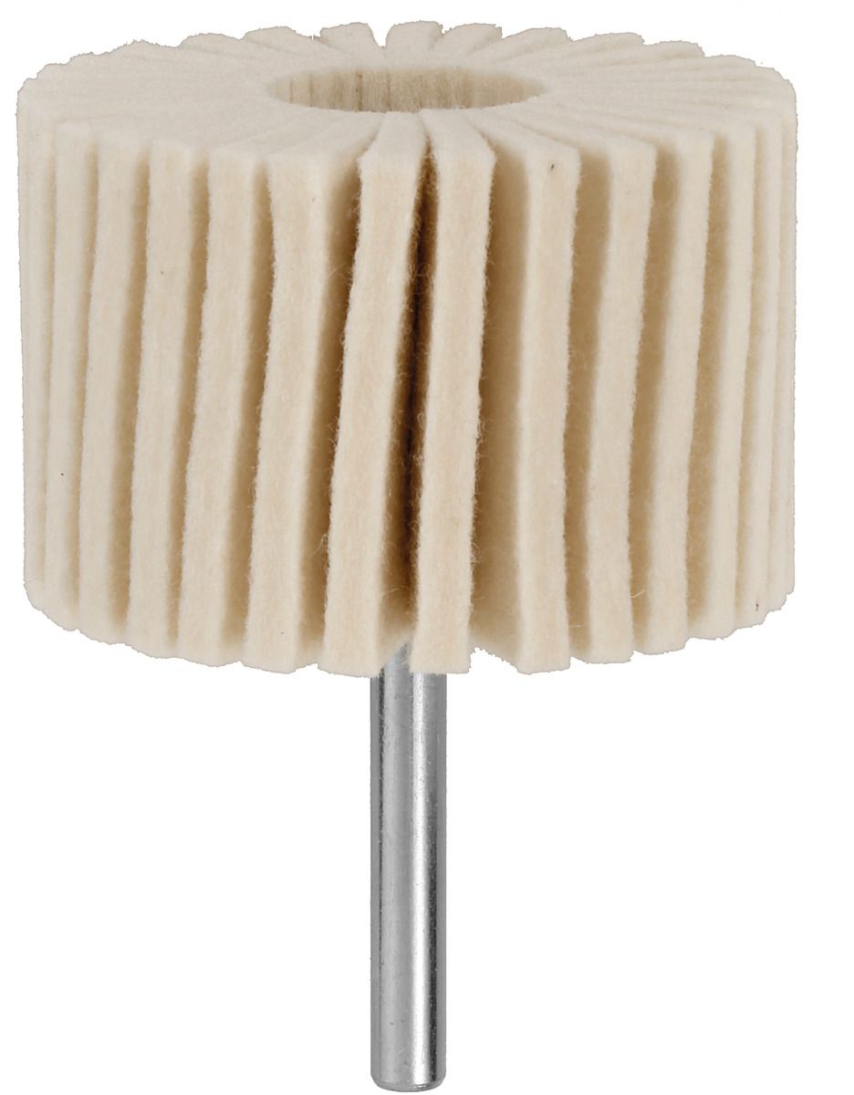 Felt fan-form polishing head Shank ⌀ 6 mm ZY6040