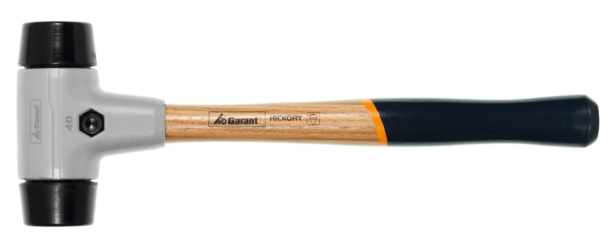 Soft-faced hammer with rubber inserts 30G mm