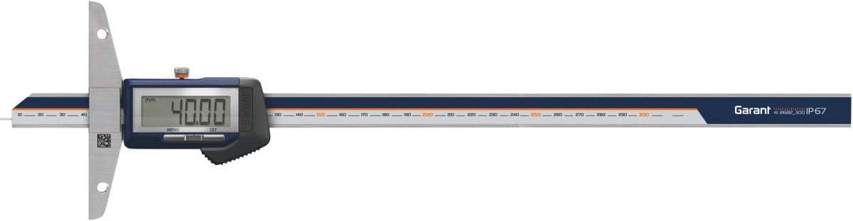 Digital depth gauge IP67 with data output 300 mm